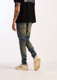 Embellish Denim Jeans - David Skinny - Dark Acid