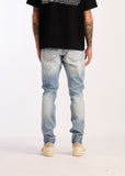 Embellish Denim Jeans - David Skinny - Blue Beach