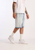 Embellish Denim Shorts - Shadow