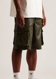 Embellish Leather Shorts - Highstreet