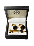 Endless Knot Men's Initial Cufflink & Tie Pin Bar Set