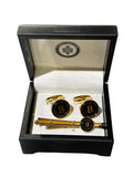 Endless Knot Men's Initial Cufflink & Tie Pin Bar Set