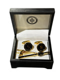 Endless Knot Men's Initial Cufflink & Tie Pin Bar Set