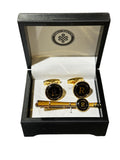 Endless Knot Men's Initial Cufflink & Tie Pin Bar Set