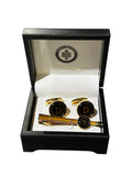 Endless Knot Men's Initial Cufflink & Tie Pin Bar Set