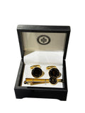 Endless Knot Men's Initial Cufflink & Tie Pin Bar Set