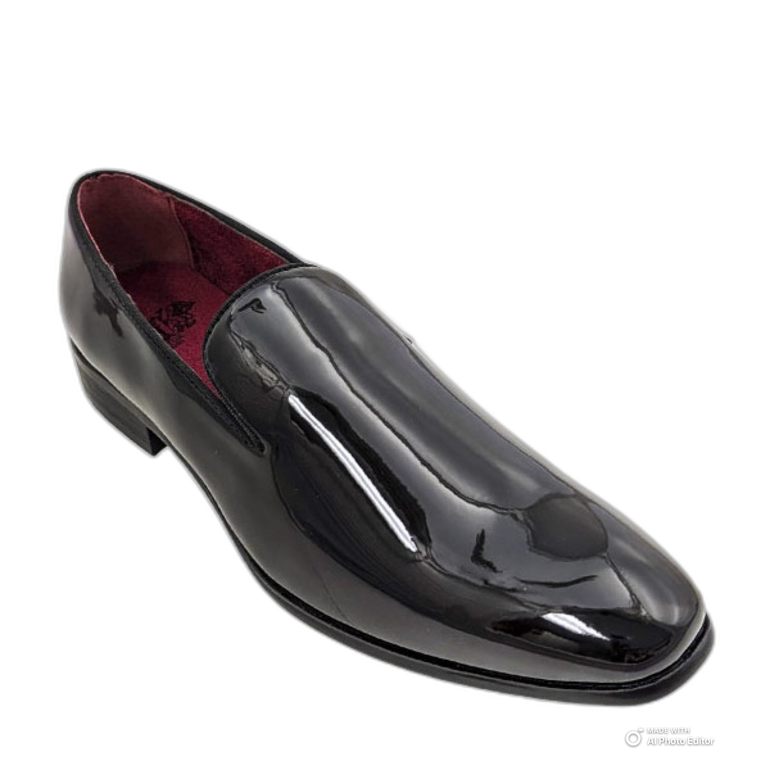 Royal Shoes - Tuxedo Black Slip On Dress Shoes M 10.5 / W 12 / Black / TUX-06 Royal Shoes - Tuxedo Black Slip On Dress Shoes M 10.5 / W 12 / Black / TUX-06
