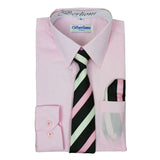 Berlioni Boy’s Dress Shirt / Tie / Hanky Sets