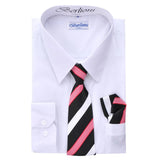 Berlioni Boy’s Dress Shirt / Tie / Hanky Sets