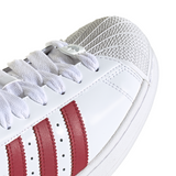 Adidas Tennis Shoe - Superstar II - White / Red
