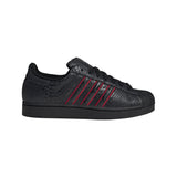 Adidas Tennis Shoe - Superstar II - Black / Red