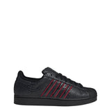 Adidas Tennis Shoe - Superstar II - Black / Red