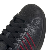 Adidas Tennis Shoe - Superstar II - Black / Red