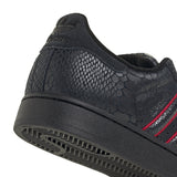 Adidas Tennis Shoe - Superstar II - Black / Red