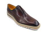 Carrucci Dress Shoes - Laceless Loafer With Contrast Color