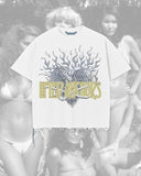 Lifted Anchors Crop Tee Shirt - Zeppelin