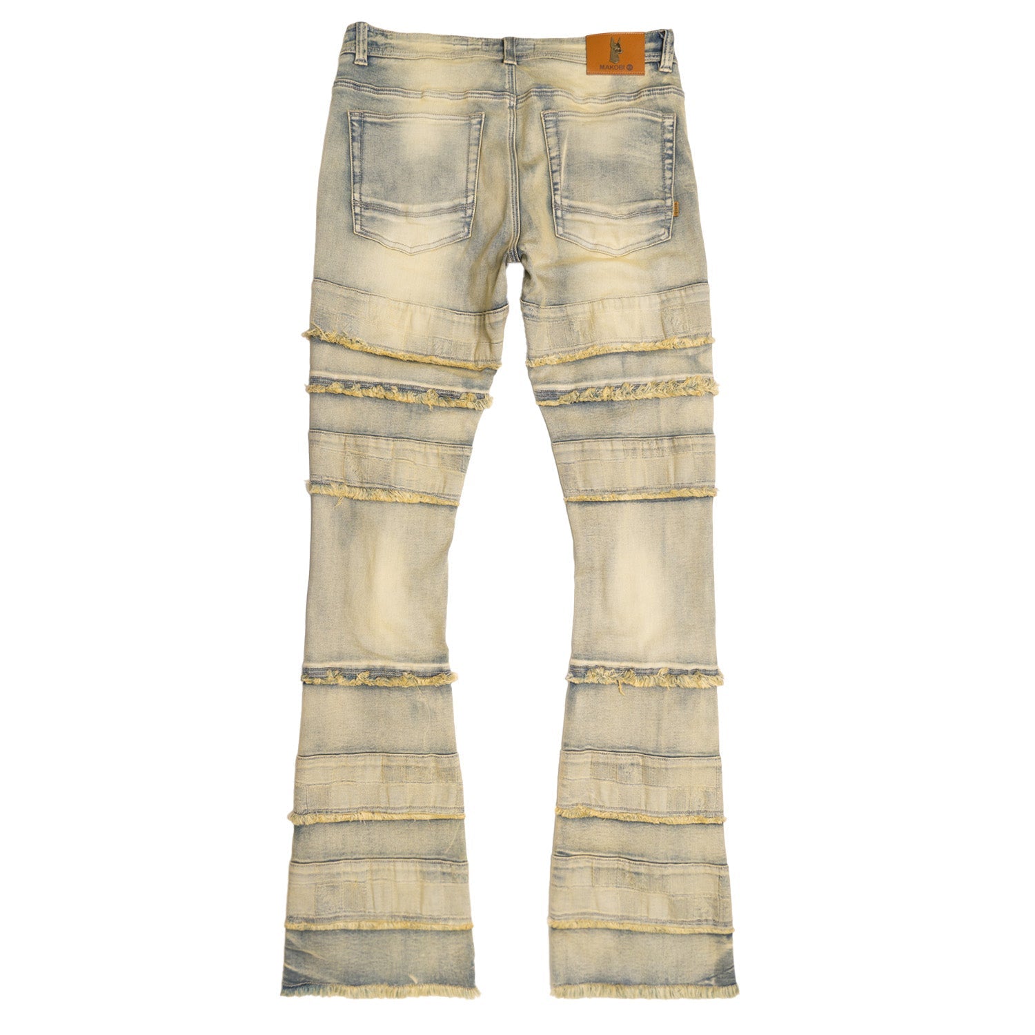Makobi Big & Tall Denim Jeans - Bianchi Stacked Jeans