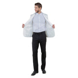 Mens Slim-Fit Solid Paisley Blazer Only w/ Shawl Collar