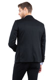 Black Zegarie Notch Lapel Tuxedo Jacket For Men