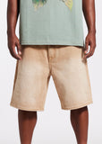Memory Lane M Shield Debossed Pattern Shorts