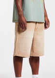 Memory Lane M Shield Debossed Pattern Shorts