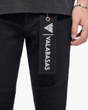 Valabasas Denim Jeans - Mr. Biker - Black Waxed