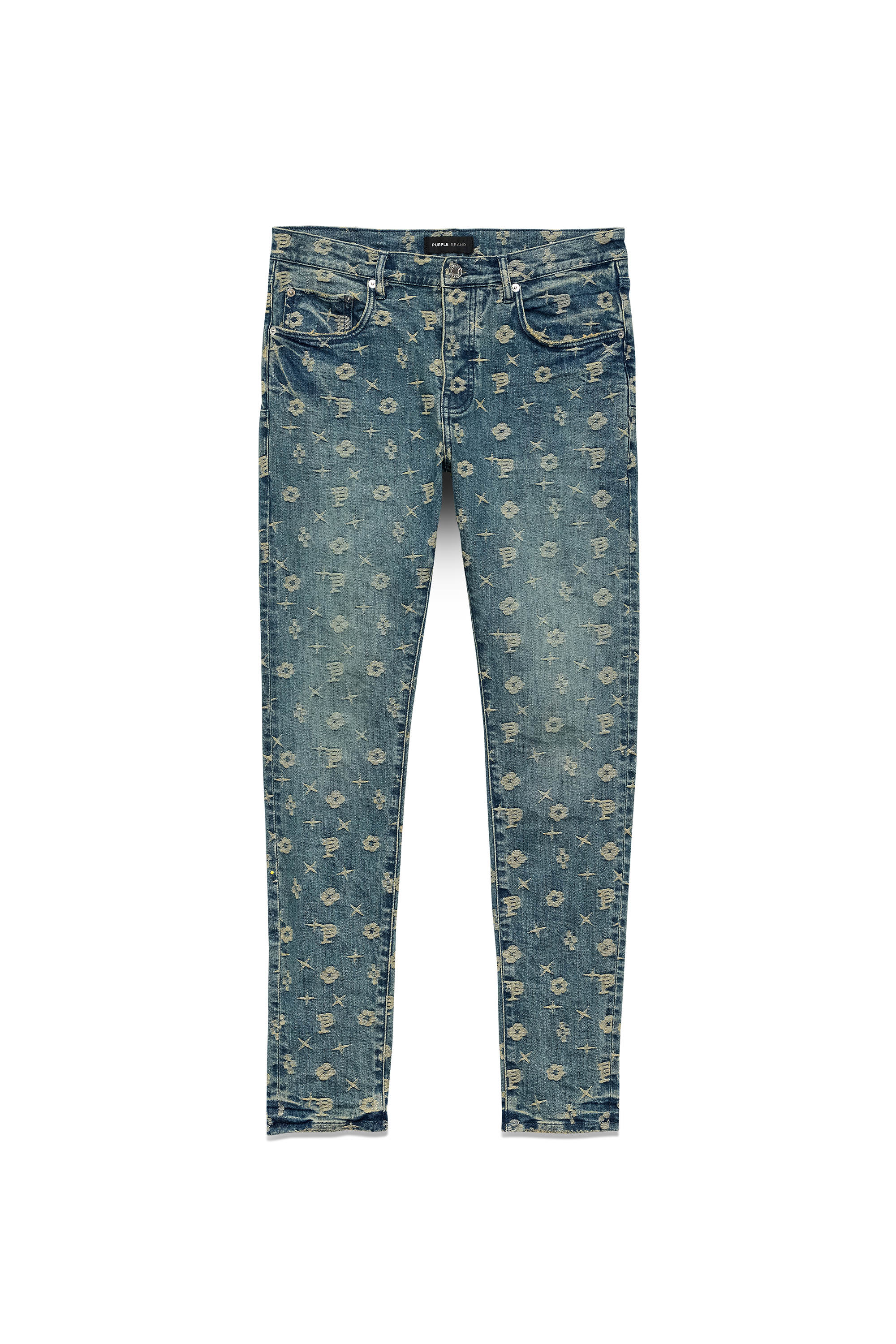Purple Denim Jeans Jacquard Monogram – InStyle-Tuscaloosa
