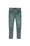 Purple Denim Jeans - Jacquard Monogram