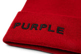 Purple Denim Beanie - P924 Cuffed Beanie