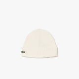 Lacoste Unisex Rib Knit Brushed Wool Beanie