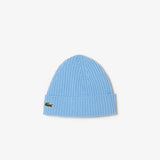 Lacoste Unisex Rib Knit Brushed Wool Beanie