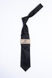Rossi Man RMR415-3 black solid necktie