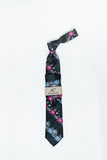 Rossi Man RMR518-6 olive green patterned necktie