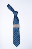 Rossi Man Tie - RMR655-5 - Blue Plaid and Paisley