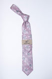 Rossi Man Tie - RMR658-4 - Light Pink Ornamental Floral