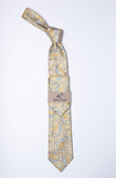Rossi Man Tie – Gold and Silver Gray Paisley – RMR672-4