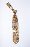 Rossi Man Tie – Gold Orange and Cream Paisley – RMR676-3