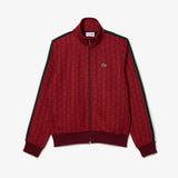 Lacoste Zip Up Sweatshirt - Paris Monogram