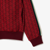 Lacoste Zip Up Sweatshirt - Paris Monogram