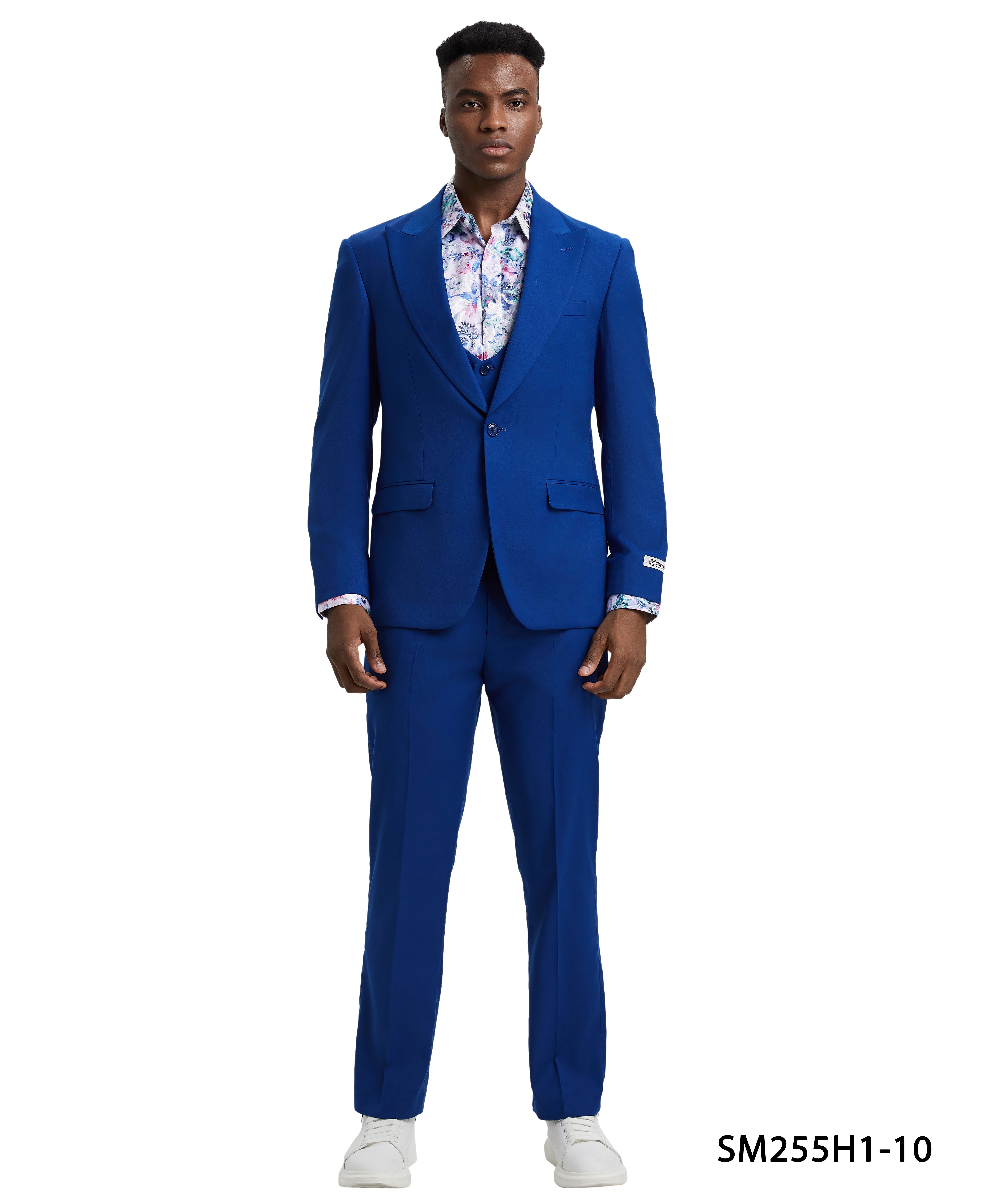 Stacy Adams 3 PC Royal Blue Solid w U-Shape Vest Mens Suit – InStyle-Tuscaloosa Stacy Adams 3 PC Royal Blue Solid w U-Shape Vest Mens Suit – InStyle-Tuscaloosa
