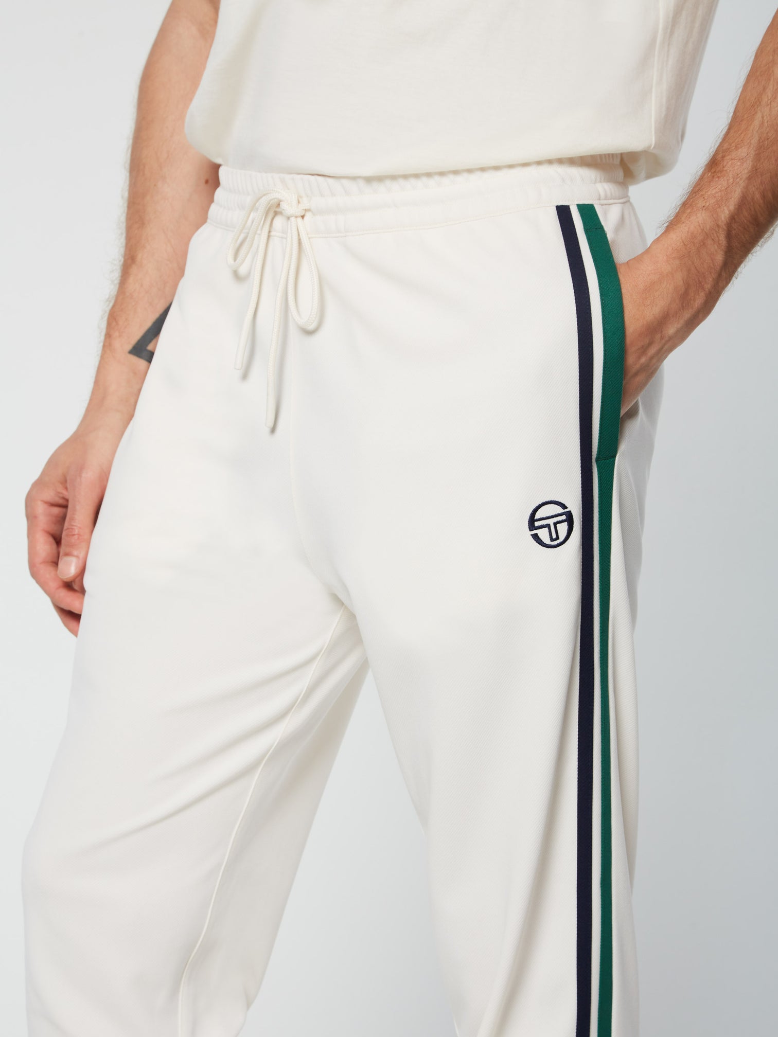 Sergio Tacchini ALATA PANTS - Jogginghose - Black/wood Ash/schwarz