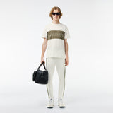Lacoste Men's Colorblock Tee Shirt - White / Khaki Green