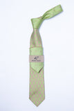 Rossi Man TT317-1 light pistachio green patterned necktie