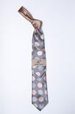 Rossi Man Tie - TT691-1 - Neutral Stripe and Pastel Circles