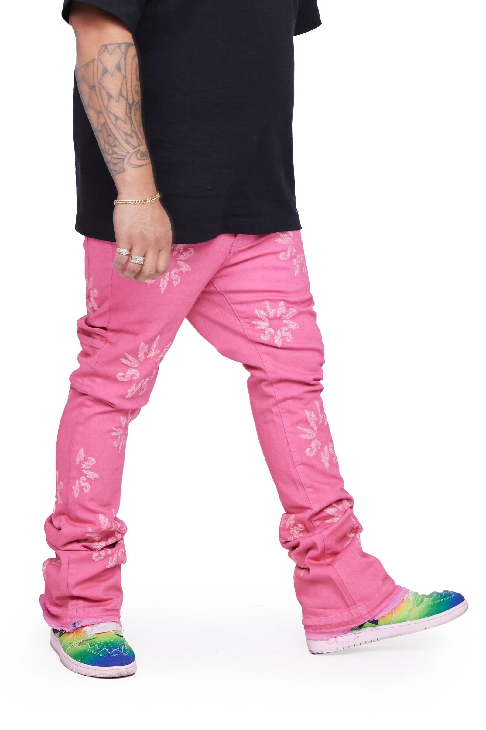 Valabasas Denim Jeans - Art - Pink