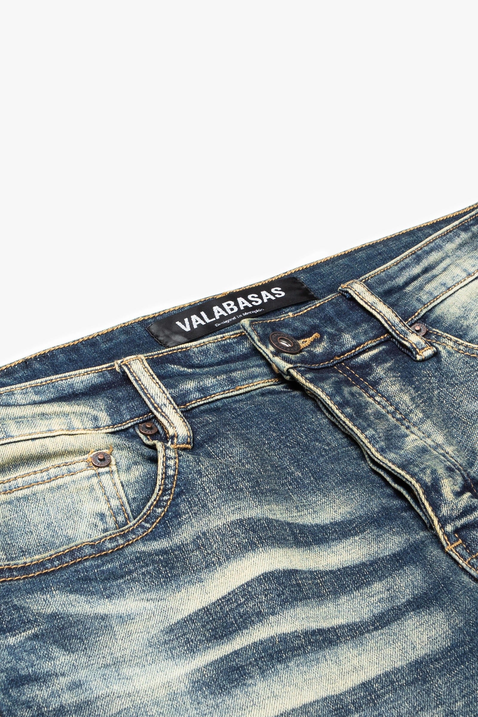 Valabasas Men's Denim Jeans - Mr Extendo Super Stacked
