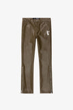 Valabasas Denim Jeans - Cerniera Leather Stacked
