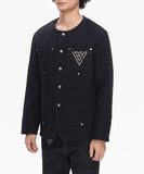 Valabasas Black Woven Button Down Shirt - Atelier