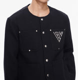 Valabasas Black Woven Button Down Shirt - Atelier