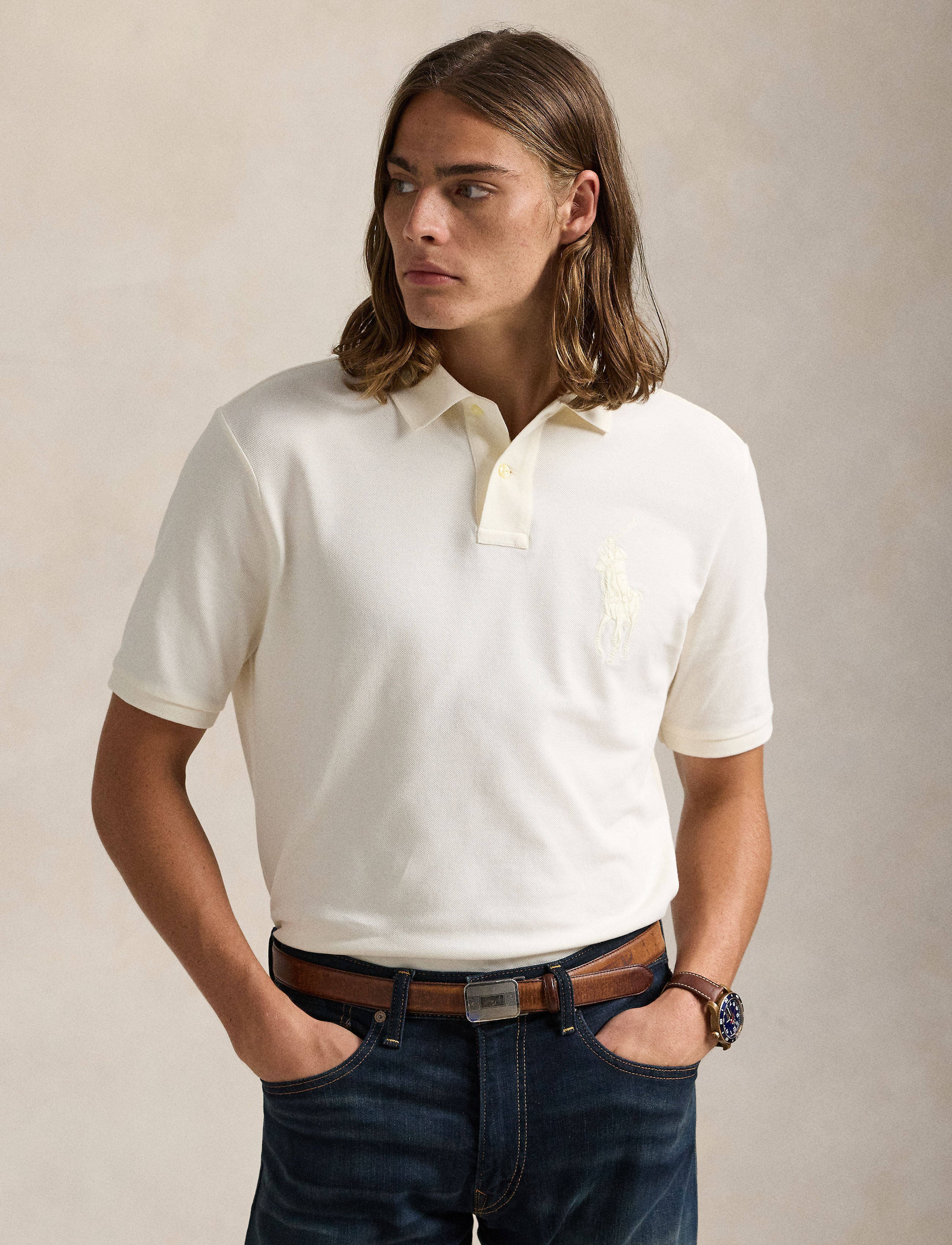 Polo Ralph Lauren Men's Mesh Polo Shirt, XL, Cotton Polo Ralph Lauren Men's Mesh Polo Shirt, XL, Cotton